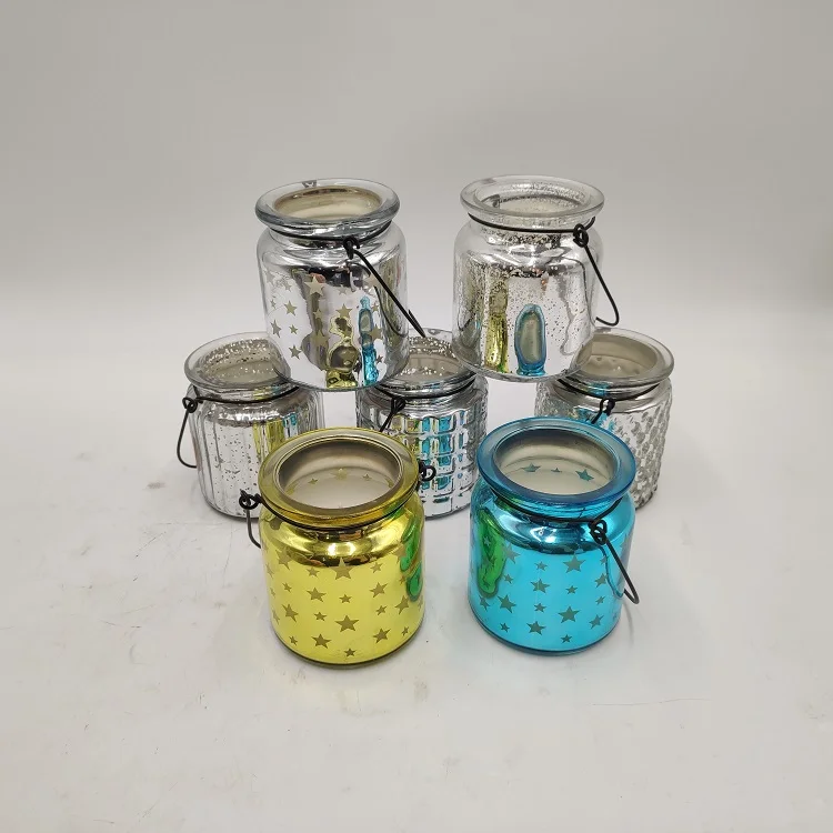 TZ004 Decorative Citronella Candle in Glass Jar
